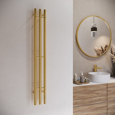 Стойка электро TRES круг1200 TERMINUS Брашированное золото Анапа - фото 3